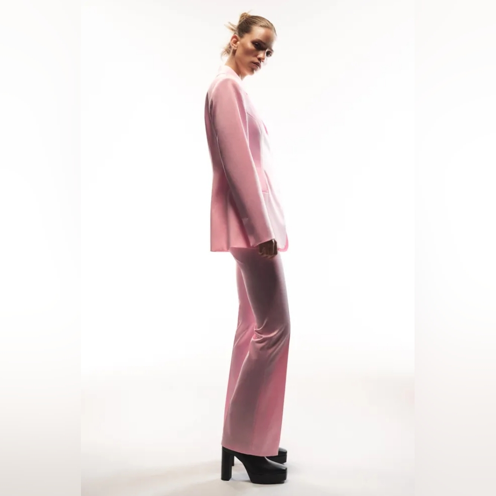 ZARA $119 FITTED SATIN EFFECT BLAZER- NWT SIZE XS